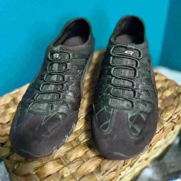 Y2K 🤩 Skechers BROWN Bungee Slip On Athletic Sneakers Sz 6.5 - Picture 3 of 8